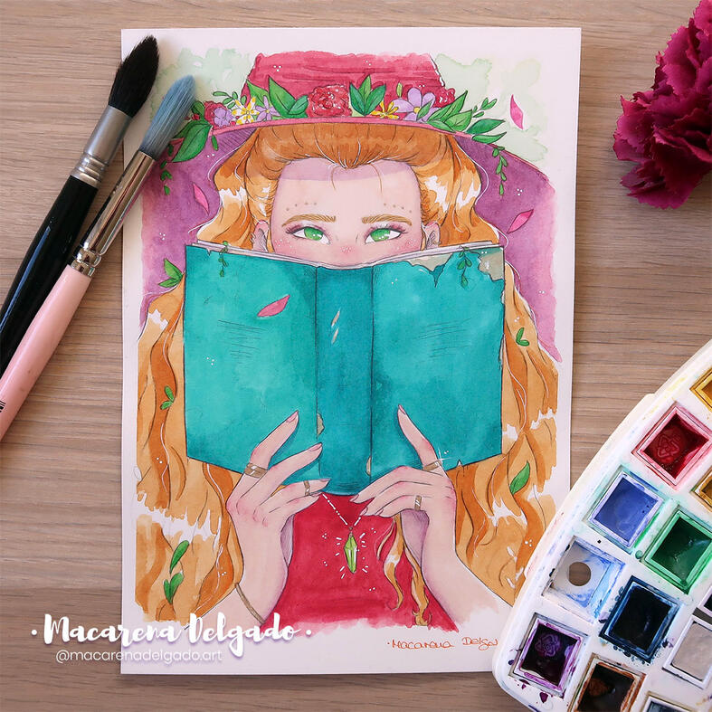 Acuarela Bruja Valeria